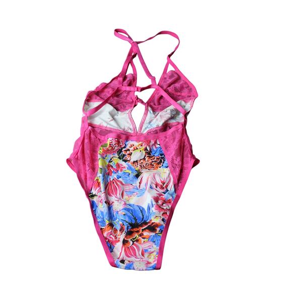 Victoria's Secret X Mary Katrantzou teddy bright pink floral collaboration XS - Picture 4 of 6